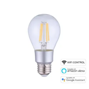 LED21 LED žárovka E27 Smart WiFi A60 6W 2700K stmívatelná, Teplá Bílá