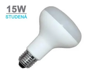 LED21 LED žárovka R90 15W 18xSMD2835 E27 1100lm STUDENÁ BÍLÁ