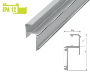 LEDLabs Hliníkový zakončovací profil IPA12 3m pro LED pásky, stříbrný