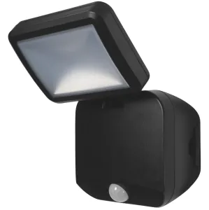 Reflektor LED 4W 260lm 4000K IP54 Černý z čidlem pohybu LEDVANCE SPOTLIGHT Bateryjny LEDVAN05316