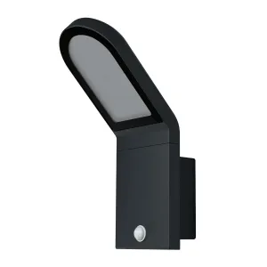 Venkovní nástěnné LED osvětlení s PIR detektorem LEDVANCE ENDURA® STYLE WALL L 4058075214170, tmavě šedá