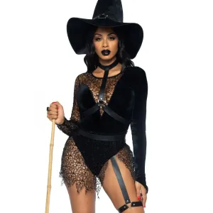 Kostým Leg Avenue Crafty Witch černý M