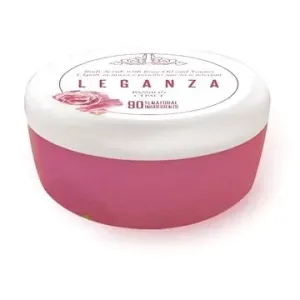 Leganza Cukrový tělový peeling s růžovým olejem a jogurtem 200 ml