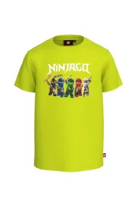 Dětské bavlněné tričko Lego x Ninjago zelená barva #4607368