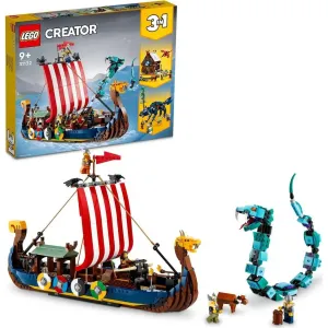 LEGO Creator 3 v 1 31132 Vikingská loď a mořský had