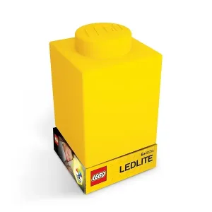 LEGO LED LITE - Classic Silikonová kostka noční světlo - žlutá