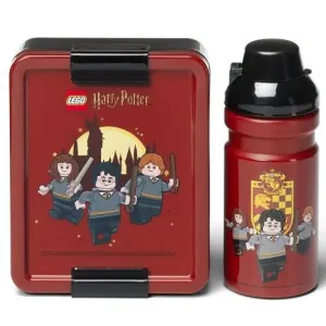 LEGO STORAGE - Harry Potter svačinový set (láhev a box) - Nebelvír