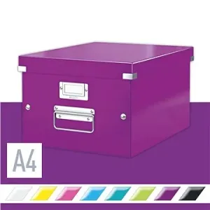 LEITZ WOW Click & Store A4 28.1 x 20 x 37 cm, purpurová