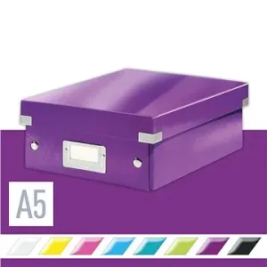 LEITZ WOW Click & Store A5 22 x 10 x 28.2 cm, purpurová