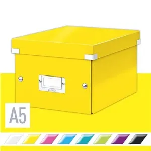 LEITZ WOW Click & Store A5 22 x 16 x 28.2 cm, žlutá