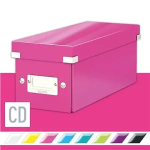 LEITZ WOW Click & Store CD 14.3 x 13.6 x 35.2 cm, růžová