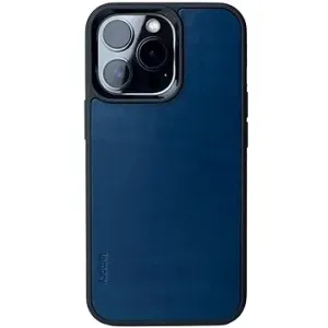Lemory iPhone 14 Pro Max kožený kryt tmavě modrá