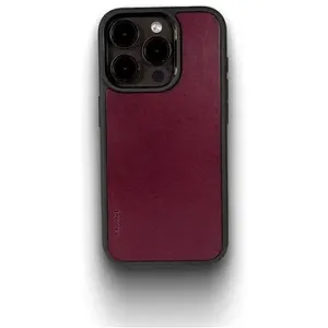 Lemory iPhone 15 Pro Max kožený kryt purpurový