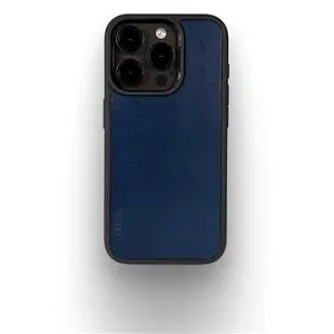Lemory iPhone 15 Pro Max kožený kryt tmavě modrý