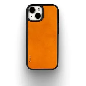 Lemory iPhone 15 kožený kryt s podporou MagSafe hořčičný