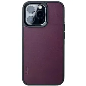 Lemory iPhone 13 kožený kryt s podporou MagSafe purpurová