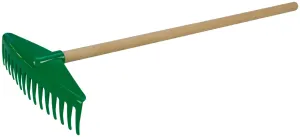 Hrábě 60 cm s dřevěnou rukojetí v síťce s držákem