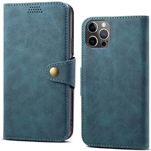 Lenuo Leather flipové pouzdro pro iPhone 14 Pro Max, modrá