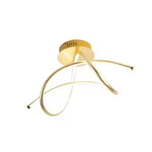 PAUL NEUHAUS LED stropní svítidlo, moderní design, zlatá 3000K LD 15441-12