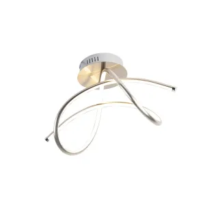 PAUL NEUHAUS LED stropní svítidlo, moderní design, ocel 3000K LD 15441-55