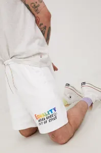 Bavlněné šortky Levi's Pride pánské, bílá barva #5738054