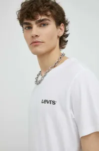 Bavlněné tričko Levi's bílá barva, s potiskem #4229573