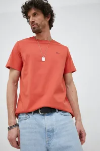 Bavlněné tričko Levi's oranžová barva #5551526