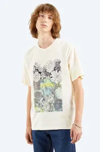 Bavlněné tričko Levi's Relaxed Fit Tee Sketch béžová barva, s potiskem, 16143.0153-cream