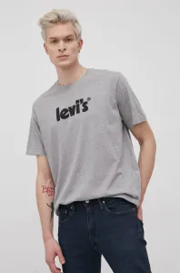 Bavlněné tričko Levi's šedá barva, melanžové, 16143.0392-Greys