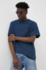 Bavlněné tričko Levi's tmavomodrá barva, s aplikací