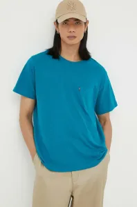Bavlněné tričko Levi's tyrkysová barva