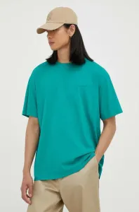 Bavlněné tričko Levi's zelená barva #5413777