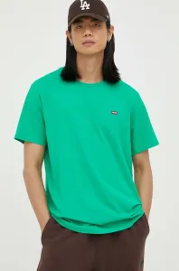 Bavlněné tričko Levi's zelená barva #6087781