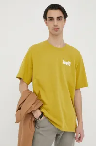 Bavlněné tričko Levi's zelená barva, s potiskem #5051394