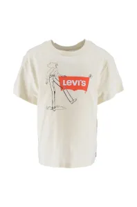 Dětské bavlněné tričko Levi's béžová barva #6141744