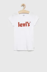 Dětské bavlněné tričko Levi's bílá barva #5212773