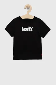 Dětské bavlněné tričko Levi's černá barva, s potiskem #3440345