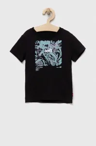 Dětské bavlněné tričko Levi's černá barva, s potiskem #5046236
