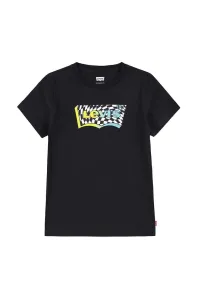 Dětské bavlněné tričko Levi's černá barva, s potiskem #5335418