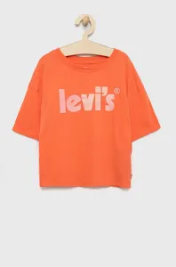 Dětské bavlněné tričko Levi's oranžová barva #2000539