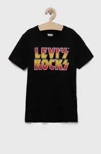 Dětské bavlněné tričko Levi's šedá barva, s potiskem #5046208
