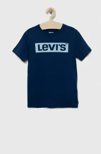 Dětské bavlněné tričko Levi's tmavomodrá barva, s potiskem #6146509