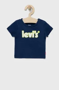 Dětské tričko Levi's tmavomodrá barva, s potiskem