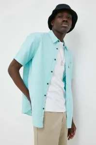 Košile Levi's tyrkysová barva, regular, s klasickým límcem
