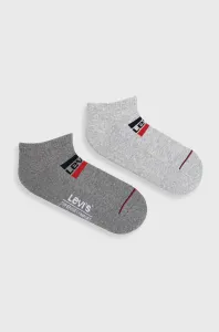 Ponožky Levi's pánské, šedá barva, 37157.0767-greycombo