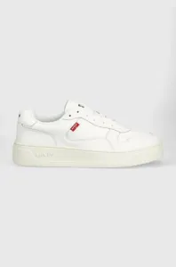 Kožené sneakers boty Levi's Glide bílá barva, D7521.0001
