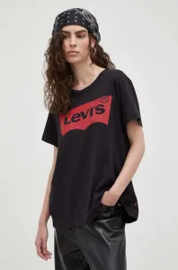Bavlněné tričko Levi's černá barva, 17369.0201-BLACK