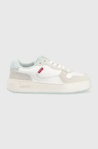 Kožené sneakers boty Levi's Glide S bílá barva, D7522-0003 235201