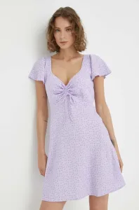 Šaty Levi's fialová barva, mini