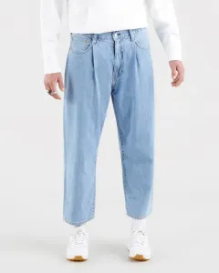 Levi's® Stay Loose Pleated Crop Jeans Modrá #3318302